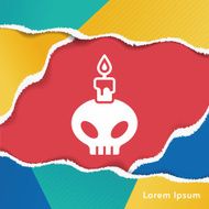 skull candle icon