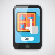 shopping calculator flat icon with long shadow eps10 N4