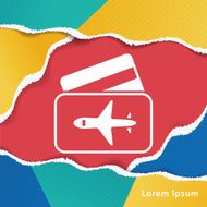 airplane ticket icon