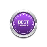 Best Choice Purple Circular Vector Button