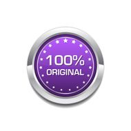 100 Percent Original Purple Circular Vector Button