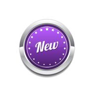 New Collection Purple Circular Vector Button