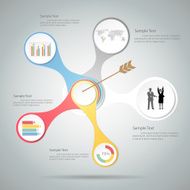 Abstract infographic template for business concept