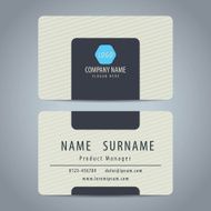 Clean simple modern business card template N7