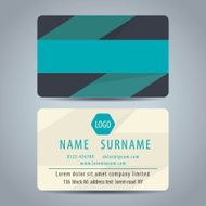 Clean simple modern business card template N9