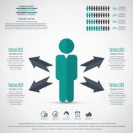 Business management strategy or human resource infographic N7