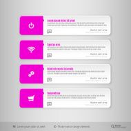 Design layout modern symbols tabs N2