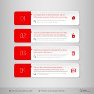Modern tabs as design elements Business symbols N5