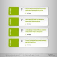 Vector tabs as design elements for business layouts N15