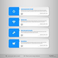 Modern tabs as design elements Business symbols N6