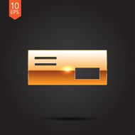 Vector mail icon Epsgold0