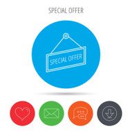 Special offer icon Advertising banner tag sign N2