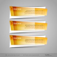Modern Glossy Vector Banners N3