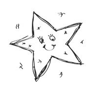 Simple doodle of a star N4