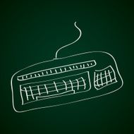 Simple doodle of a keyboard N3