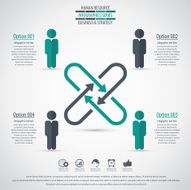 Business management strategy or human resource infographic N8