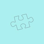 Simple puzzle icon