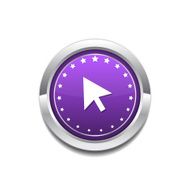 Click Circular Vector Purple Web Icon Button