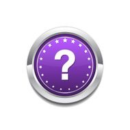 Help Circular Vector Purple Web Icon Button