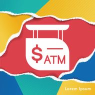 ATM sign icon