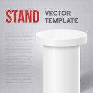Photorealistic Vector Speaker Stand Tribune Template Isolated Mo N2