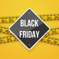 Black Friday Sale Sign with a Discount Blurred N2