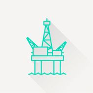 Oil platform icon N7