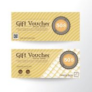 Gift Voucher template with premium pattern