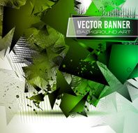 Abstract Background with Shapes Explosion For Cover Flyers