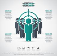 Business management strategy or human resource infographic N10