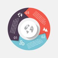 Vector circle arrows for infographic Can be used info graphi