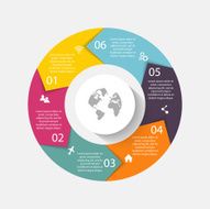 Vector circle arrows for infographic Can be used info graphi N2