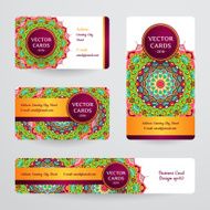 Business cards with mandala N29
