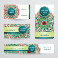 Business cards with mandala N30