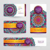 Business cards with mandala N31