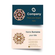 Modern simple light business card template