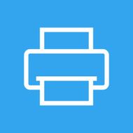 Printer outline icon modern minimal flat design style vector illustration N3