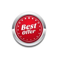 Best Offer Red Vector Icon Button N2