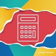 calculator line icon N2