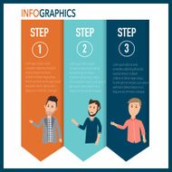 Modern business infographics with businessman