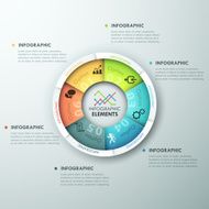 Modern infographics options banner N28