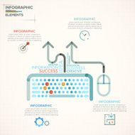 Modern infographics options banner N65