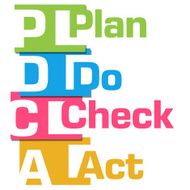 PDCA Abstract Colorful Stripes