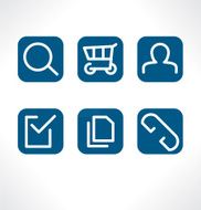 Set isolated icons for web Business and communication N4