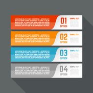 Infographics design template Business concept with 4 options