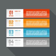 Infographics design template Business concept with 4 options N2