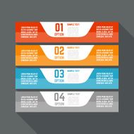 Infographics design template Business concept with 4 options N3