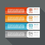 Infographics design template Business concept with 4 options N4