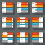 Infographics design template Business concept with 4 options N5