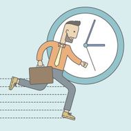 Running businessman N3
